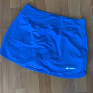Blue Nike tennis skirt